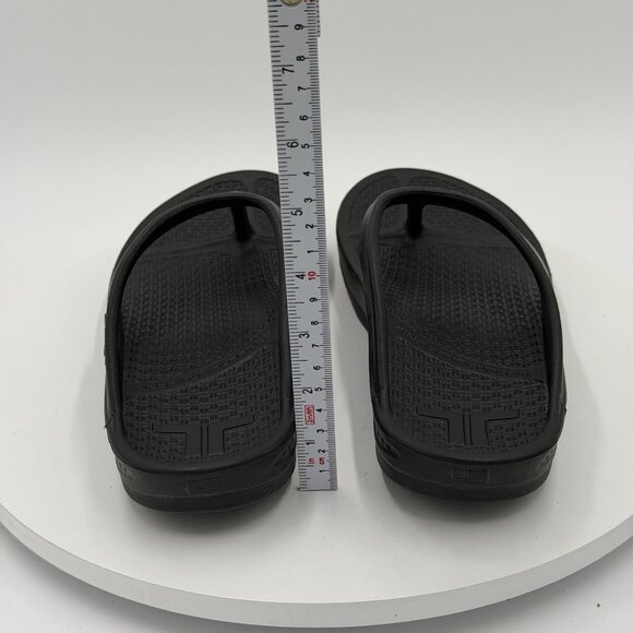 TELIC Energy Flip Flop Recovery Comfort Arch Support Black Shoe Size M (M8/W9) - Picture 5 of 8